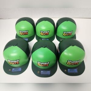 Bundle of 6 Stumble Guys Collectible Mini Figure Blind Cap Hat